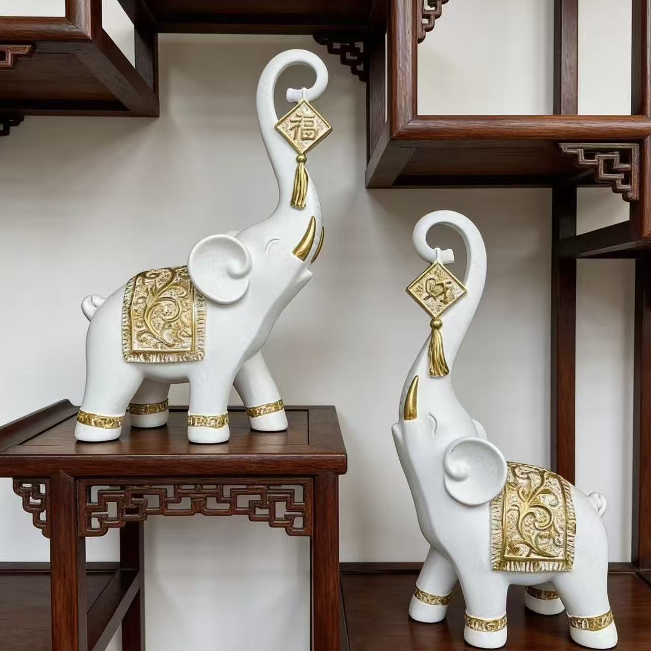 One Pair Chinese Style Lucky W - Resin Art Gift For Anniversary review and price