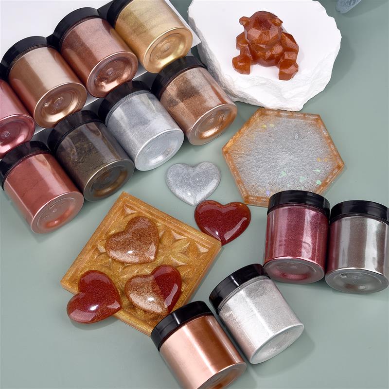 50g Shimmer Metallic Gold Silv - Resin Art Uv review and price