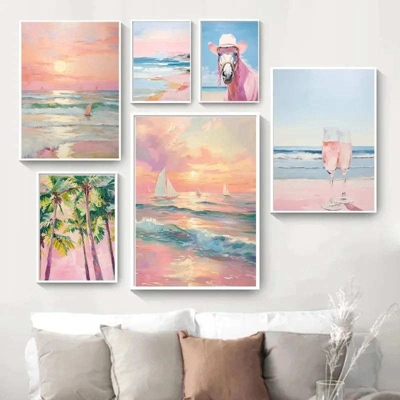 Pink Horse Coast Beach Champag - Resin Art Beach review and price