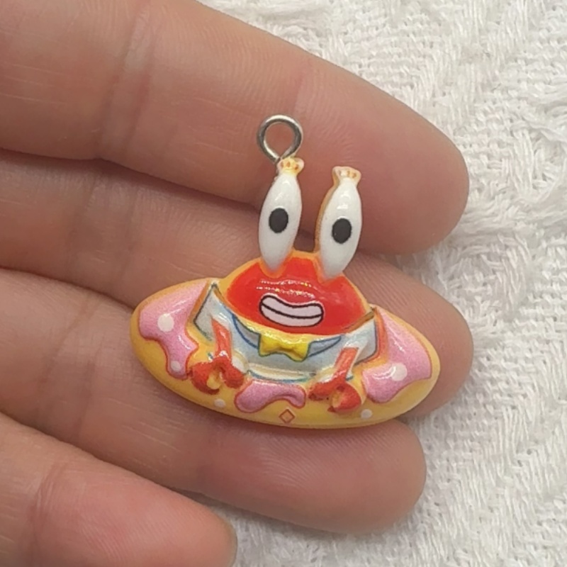 10pcs cartoon resin pendant, D - Resin Art Engagement review and price