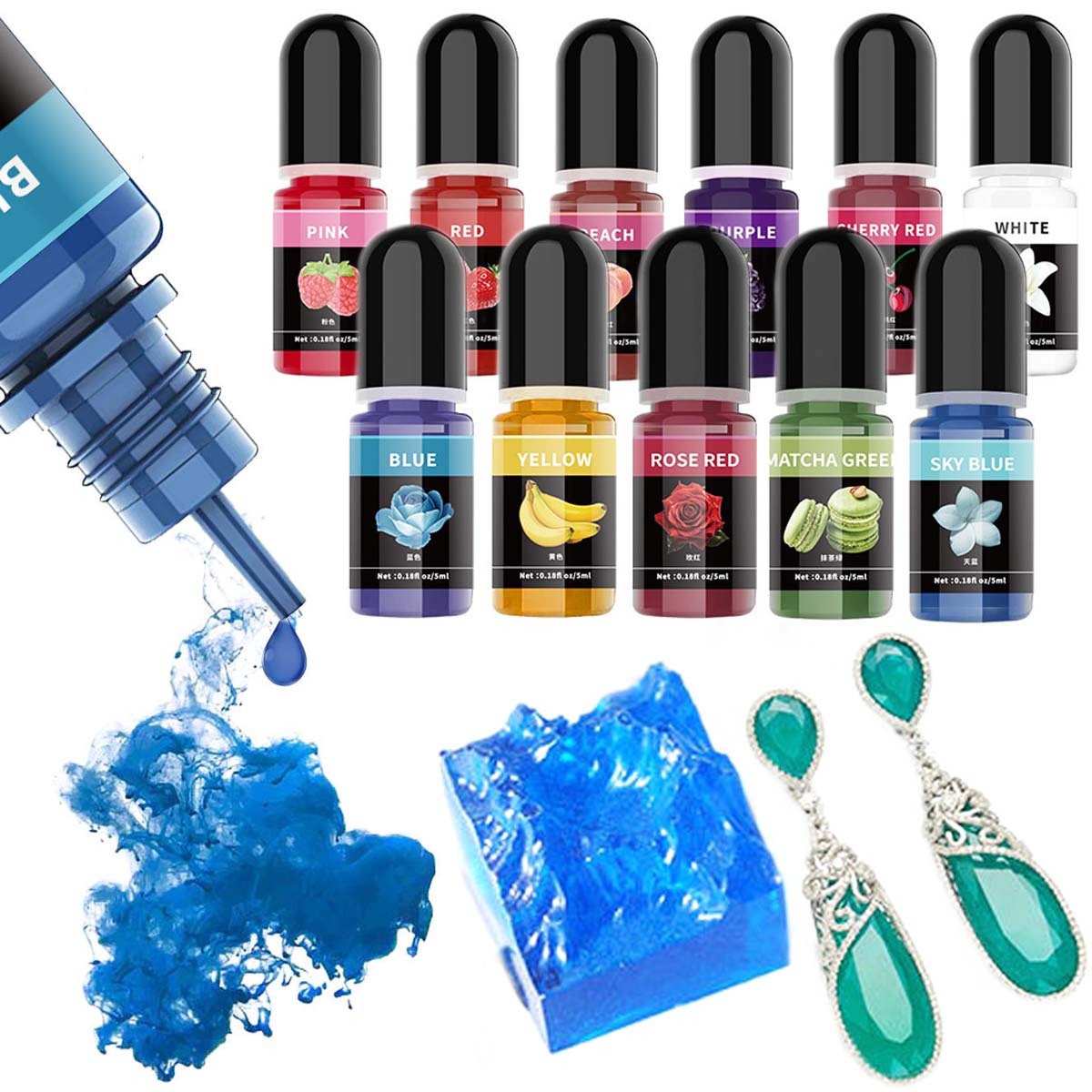 5ml/Bottle Epoxy Resin Pigment - Resin Art Uv review and price