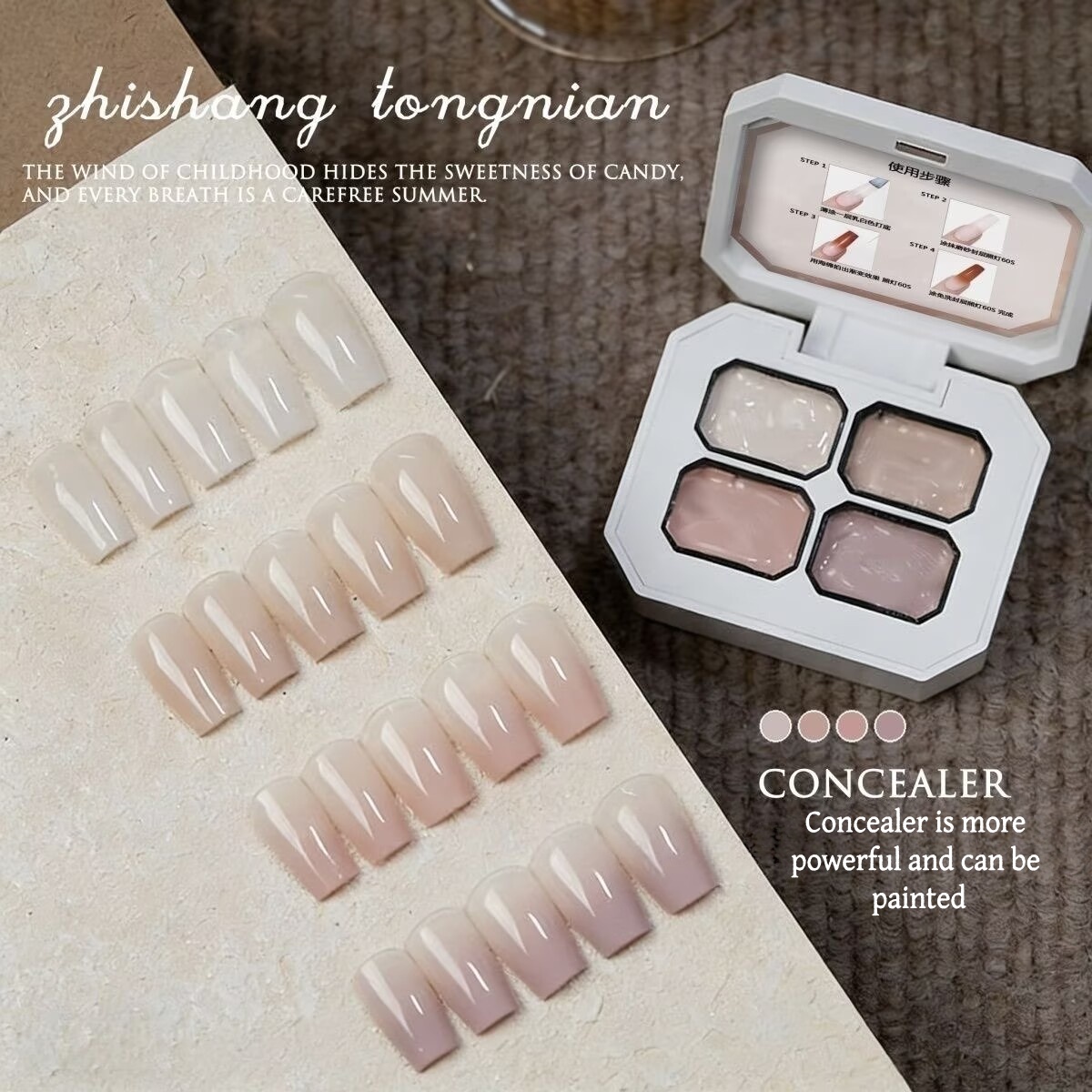 4 Colors Gradient pink ，nude P - Resin Art Gel review and price
