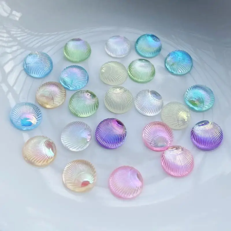 100pcs Circular shells 3d Jewe - Resin Art Earrings Design review and price